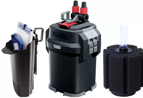 Choosing the best aquarium filter, Image of aquarium filters