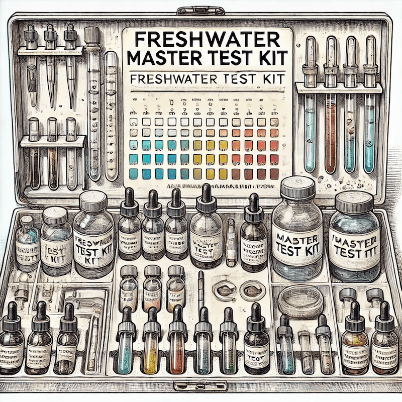 How to Test Aquarium Water Parameters, image of a test kit