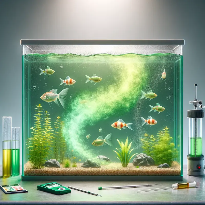 What causes ammonia in my aquarium, image of fish tank