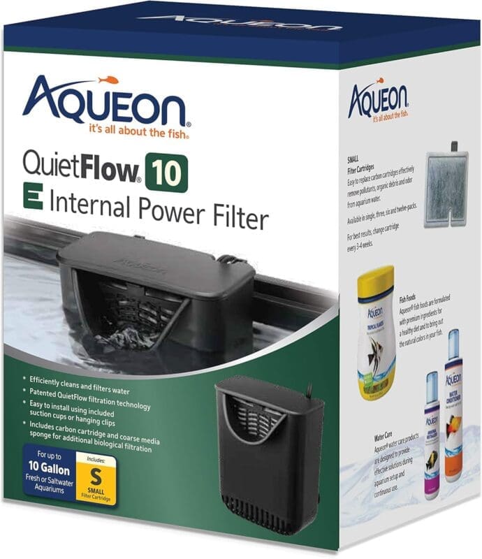 Aqueon QuietFlow internal filter review media